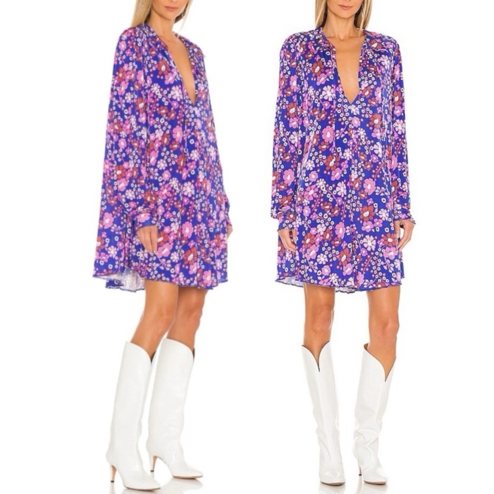 REVOLVE FREE PEOPLE Daisy Jane Mini Dress in Botanical